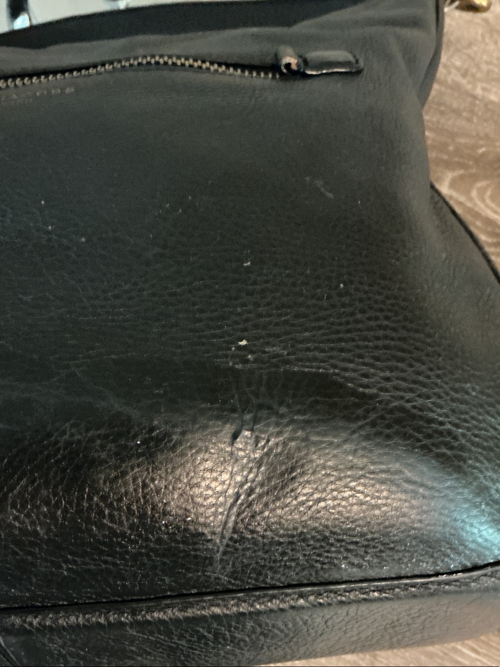Marc Jacobs Recruit Black Pebble Leather Shoulder Bag Hangtag Multicolor Scarf - Picture 8 of 16
